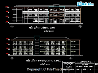 Bản vẽ autocad trường trung học cơ sở Dac Lua, Dong Nai