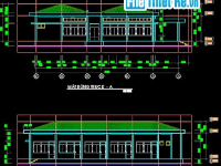 Bản vẽ autocad ủy ban nhân dân xã Bình Hưng