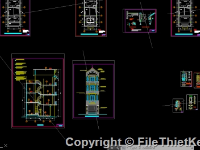 Bản vẽ autocad xây dựng nhà phố đẹp