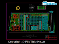 Bản vẽ autocad xây dựng Trường THCS Phú Lợi – tổng thể