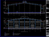 Bản vẽ autocad Xưởng sản xuất viên nén gỗ kích thước 45x98m