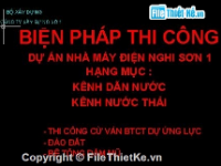 Bản vẽ biện pháp thi công cừ ván bê tông cốt thép dự ứng lực