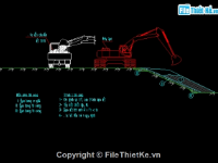Bản vẽ biện pháp thi công đê kè