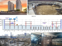 BPTC Semi topdown 3 hầm,Thiết kế BPTC bán topdown 3 hầm,Bản vẽ BPTC semi topdown 3 hầm,Biện pháp thi công 3 hầm phương án Semi topdown