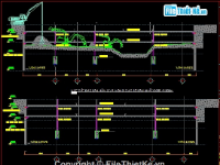Biện pháp thi công phần ngầm phương pháp topdown,Bản vẽ biện pháp thi công TOPDOWN,Biện pháp thi công topdown