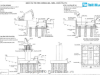 Bản vẽ biện pháp thi công trụ cầu ở nơi ngập nước đầy đủ chi tiết