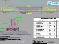 bản vẽ tổ chức thi công,Bản vẽ dầm I,thi công dầm,lắp dầm bằng phương pháp đấu cẩu,bệ đúc dầm
