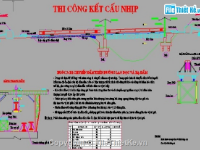 Bản vẽ Biện pháp tổ chức thi công mố cầu và lao lắp dầm bằng giá pooctic