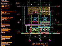 Bản vẽ biệt thự 2 tầng 8x14.7m (đầy đủ kt,kc,đn)