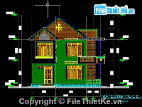 biệt thự đẹp 2,Bản vẽ,7 tầng,biệt thự đẹp 2 tầng,biệt thự 2 tầng,biệt thự đẹp