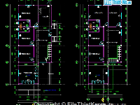 file cad mặt bằng,mặt bằng biệt thự,biệt thự 2 tầng,biệt thự chữ L