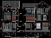 Bản vẽ biệt thự 3 tầng 6x11m,bản vẽ biệt thự 3 tầng,biệt thự 3 tầng 6x11m,bản vẽ cad biệt thự đẹp