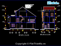 biệt thự 3 tầng,biệt thự 1 tầng,biệt thự 6 tầng,Bản vẽ biệt thự 3 tầng,biệt thự 3 tầng kích thước 2.2x14.7m