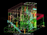 Bản vẽ autocad,Bản vẽ Biệt thự 3D,biệt thự nước ngoài