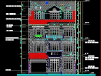 kiến trúc biệt thự,kiến trúc 4 tầng,biệt thự kích thước 10.2m x 20.7m,Bản vẽ biệt thự 4 tầng kích thước 10.2m x 20.7m