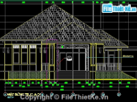 Bản vẽ,Biệt thự,kiến trúc mái thái,mái thái,Biệt thự mái thái hiện đại,Biệt thự trệt