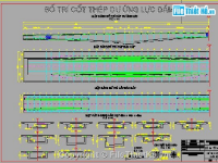 Bản vẽ bố trí cốt thép dự ứng lực cầu dầm hộp