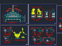 Bản vẽ các chi tiết đình chùa tháp miếu mạo,...
