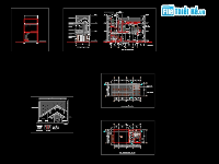 Bản vẽ các mẫu biệt thự và nhà phố kt 13.2x 6 m