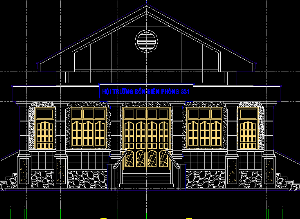 nhà văn hóa,full autocad,Mẫu nhà,nhà hội trường