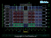 Bản vẽ cad Bệnh viện Huyện 6 tầng (FULL: Kiến trúc, kết cấu)