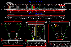 Bản vẽ cad biện pháp thi công lao dầm 33m