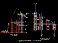 Bản vẽ cad Biện pháp thi công và thuyết minh chùa Quốc Ân Khải Tường kèm Thuyết minh