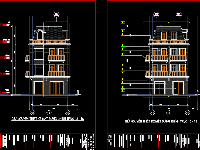 Bản vẽ CAD biệt thự 3 tầng 10x12.5m ( kiến trúc, kết cấu)