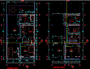 Bản vẽ cad Biệt thự hiện đại