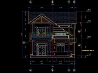 Bản vẽ cad Biệt thự nhà phố 2 tầng 10x14m ( Full : kiến trúc, kết cấu, điện nước)