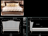 Bản vẽ CAD bổ chi tiết nội thất các loại giường ngủ