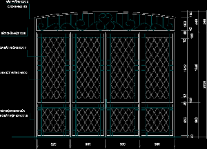 Bản vẽ cad các mẫu cổng sắt, song sắt đẹp nhất