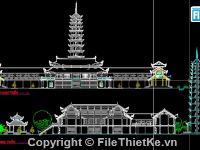 Bản vẽ cad cải tạo, nâng cấp tu bổ chùa Tích Sơn - Vĩnh Yên