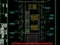 Bản vẽ cad căn hộ cho thuê 3 tầng 1 tum 5x18m Full Kiến trúc, kết cấu, điện nước