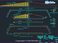 Bản vẽ cad cầu giao thông nông thôn, chiều dài 21m , bề rộng 3.5m