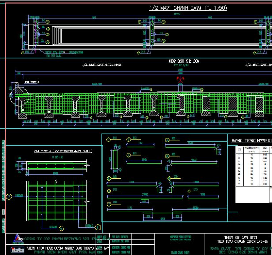 Bản vẽ cad chi tiết dầm chữ I kích thước 33m