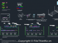 Bản vẽ cad chi tiết lắp đặt ống và thiết bị vệ sinh 