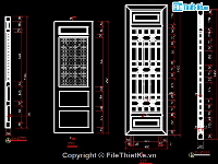 Bản vẽ cad chi tiết mẫu cửa đẹp và được vẽ chi tiết