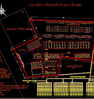 Bản vẽ cad chợ tạm Xuân La Quận Tây Hồ - Hà Nội ( hạng mục: sàn nền, thoát nước, mặt bằng)