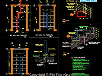 Bản vẽ cad công trình nhà dân dụng (gồm kiến trúc+kết cấu+dự toán)