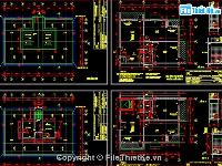 Bản vẽ cad đầy đủ Kiến trúc + kết cấu+ Điện bản vẽ chung cư đầy đủ