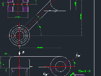 Bản vẽ cad đồ án công nghệ chế tạo máy chi tiết càng gạt c6