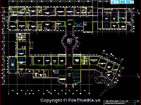 Bản vẽ cad Đồ án K4 kiến trúc bệnh xá