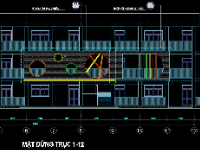 Bản vẽ CAD full thi công trường mầm non Nam Tiến