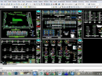 Bản vẽ cad hàng rào UBND xã Phú An