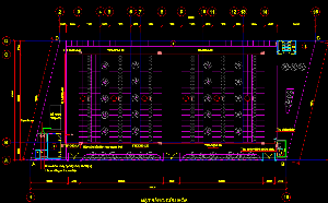 Bản vẽ cad hệ thống phòng cháy chữa cháy tại chợ 