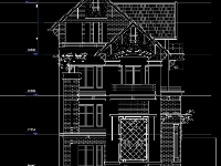 Bản vẽ cad kiến trúc Biệt thự 4 tầng kích thước 8,5x16m ,Cao 13,3 m