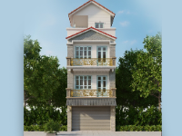 Bản vẽ CAD kiến trúc, điện nước mẫu nhà phố tân cổ 5x13 m