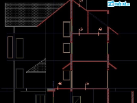 Bản vẽ cad kiến trúc nhà biệt thự 10 x 12m