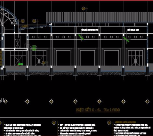 Bản vẽ cad kiến trúc Nhà sinh hoạt văn hoá thể thao công nhân(47mx30m)